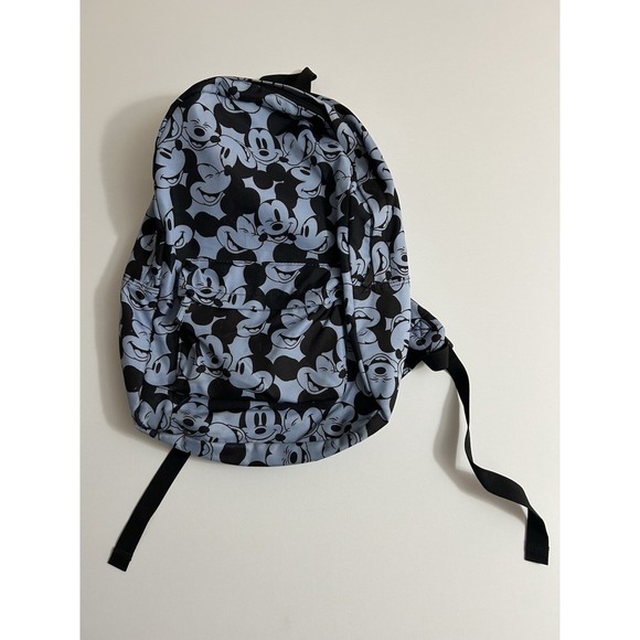 Disney Other - Disney Mickey Mouse Expressions Backpack All Over Print Blue & Black